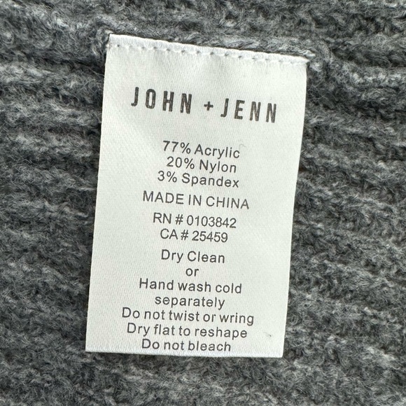 John + Jenn Varsity Gray Pink Stripe Sweater Size XL - Picture 10 of 10